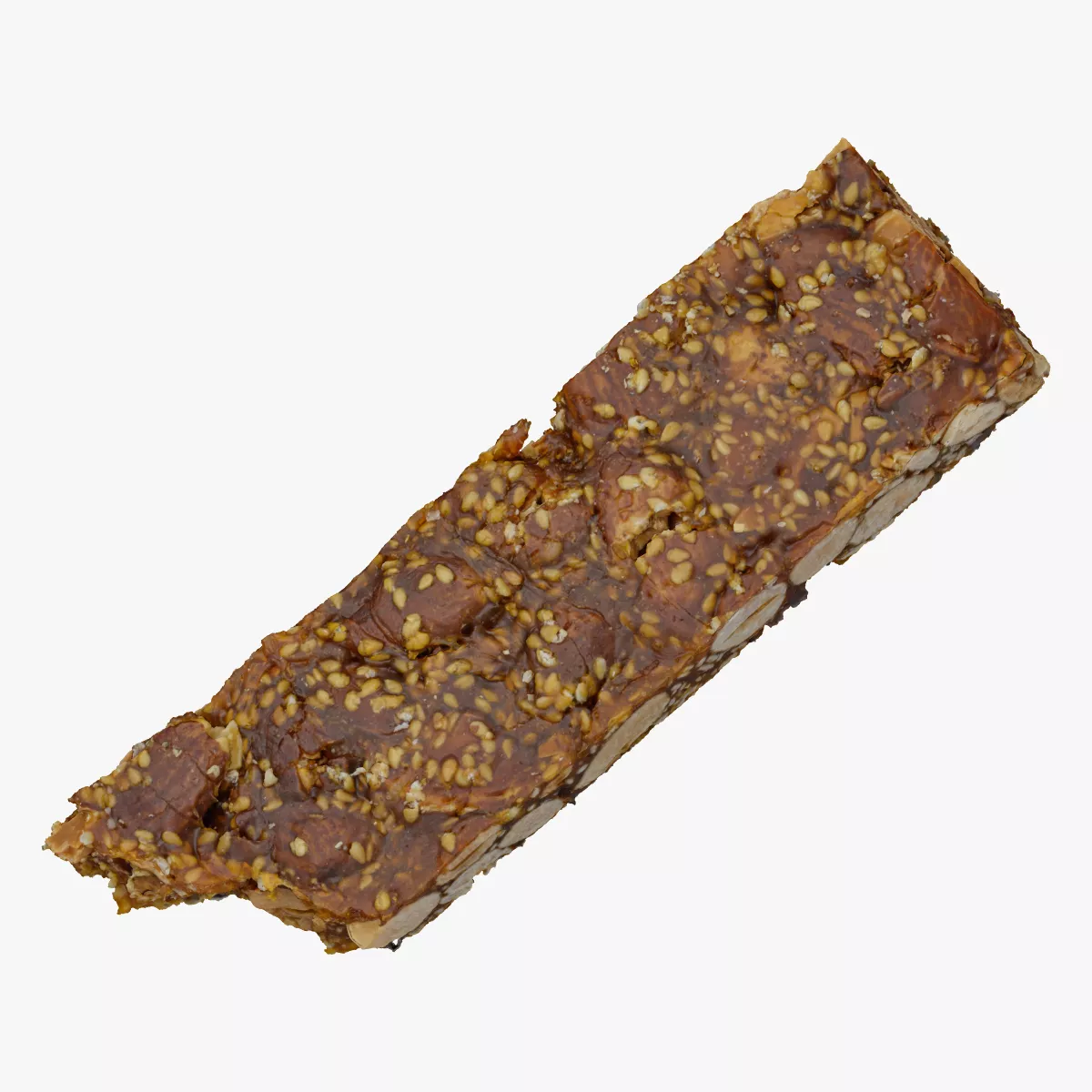 Sesame and Almond Candy Bar 01 Bitten RAW Scan 3D model
