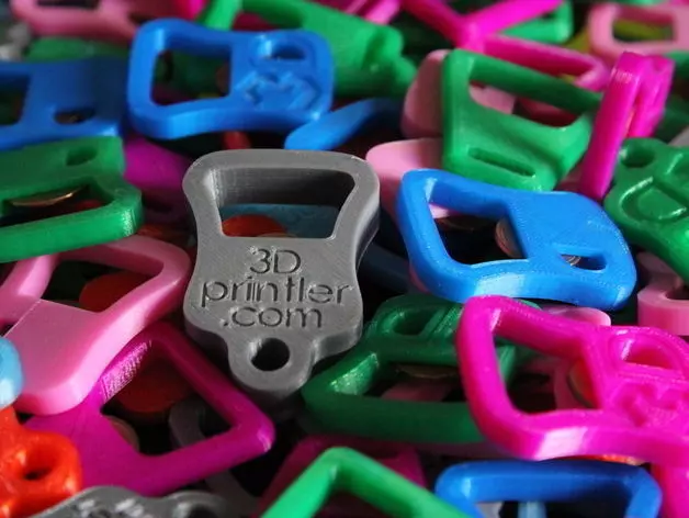 3D Printable Bottle Opener - REUSE YOUR PENNY Free 3D print model_0