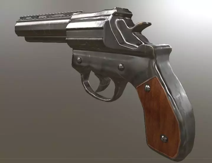 Gun Revolver Free 3D model