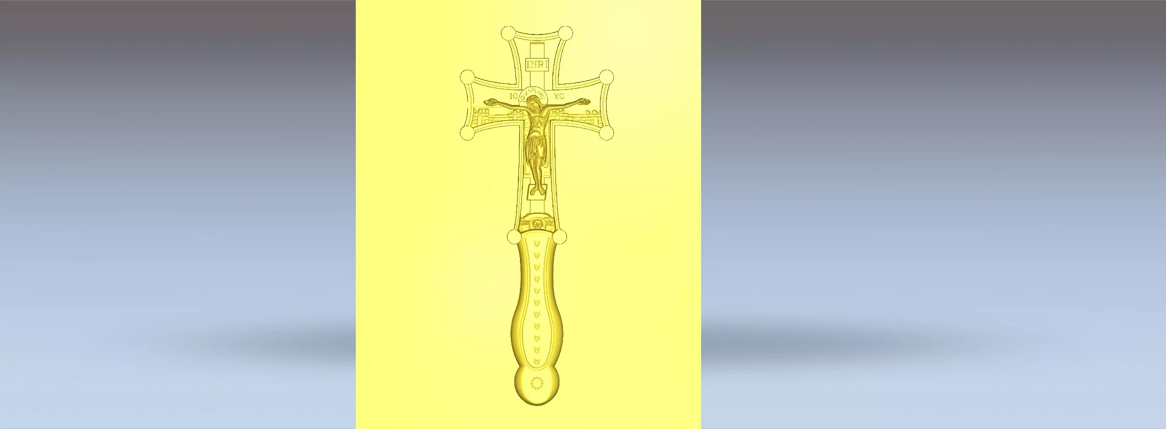 Cruce binecuvantare- Blessing Cross 3D print model