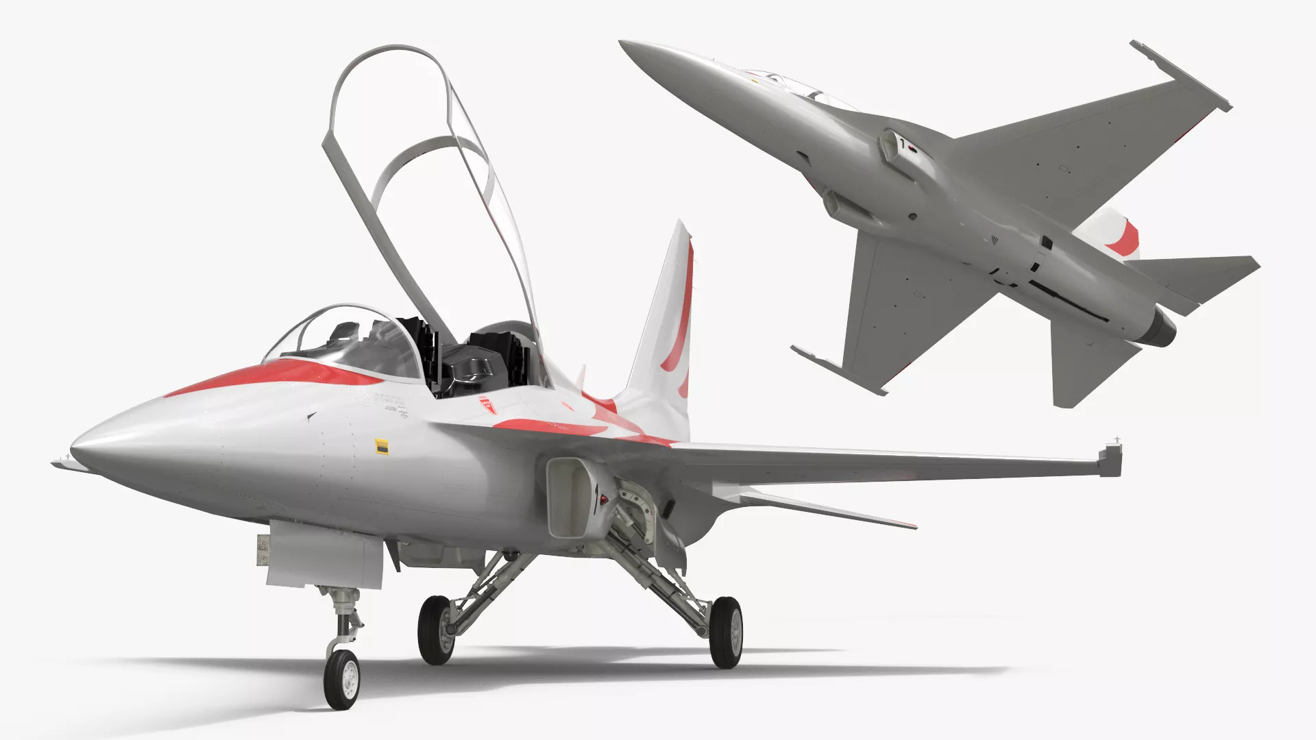 Tactical Training Fighter Rigged for Cinema 4D 3D model