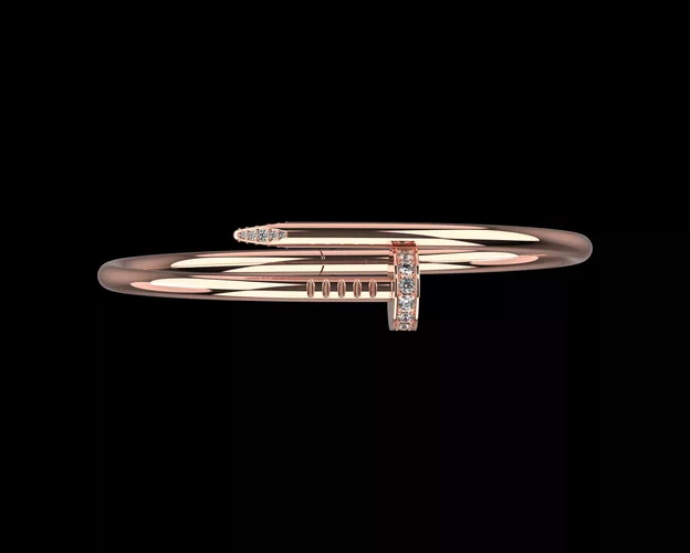 Juste un clou Nail Bracelet 19 Size with Gems N87