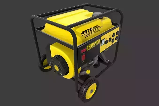 Generator portable on wheels