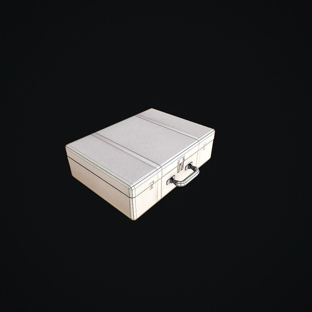 Old Suitcase pbr Low-poly 3D model_15