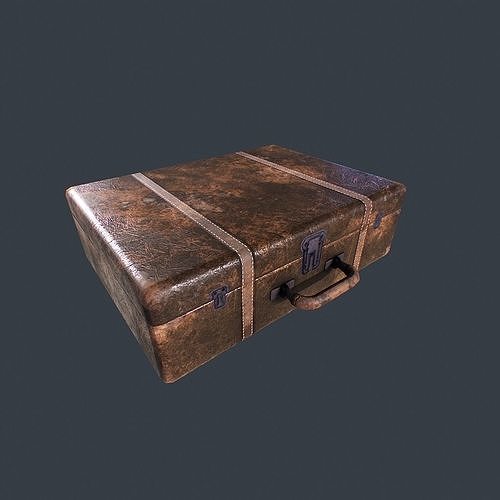Old Suitcase pbr Low-poly 3D model