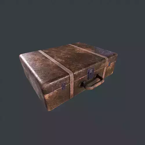 Old Suitcase pbr Low-poly 3D model