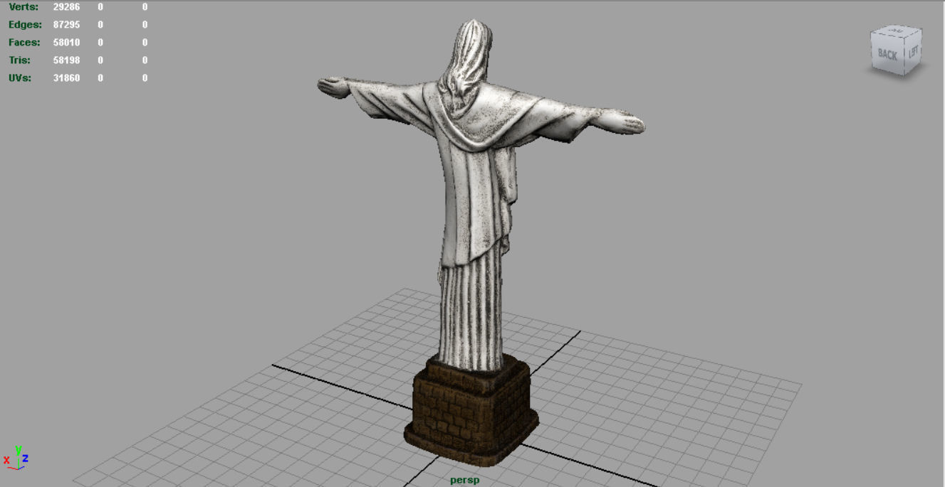 Cristo Redentor 3D model_10
