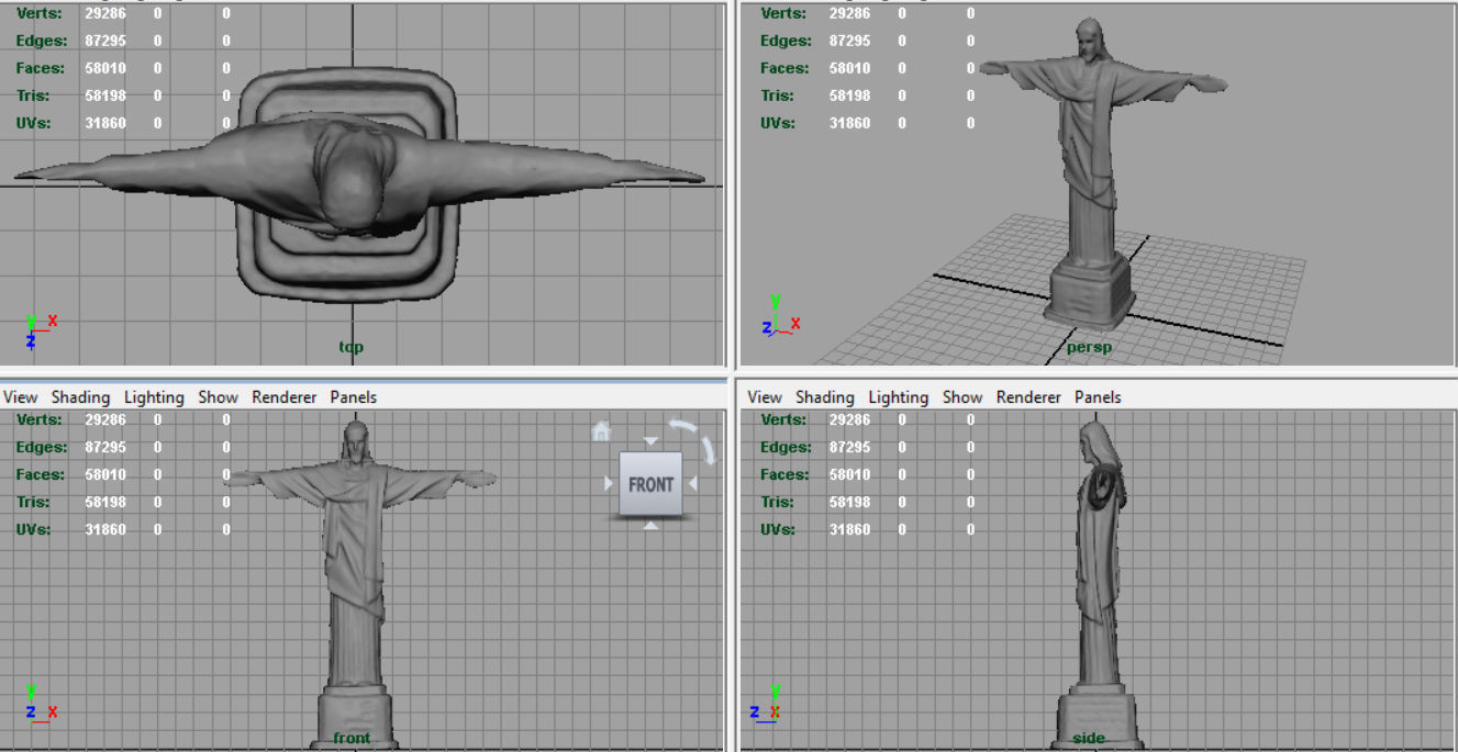 Cristo Redentor 3D model_9
