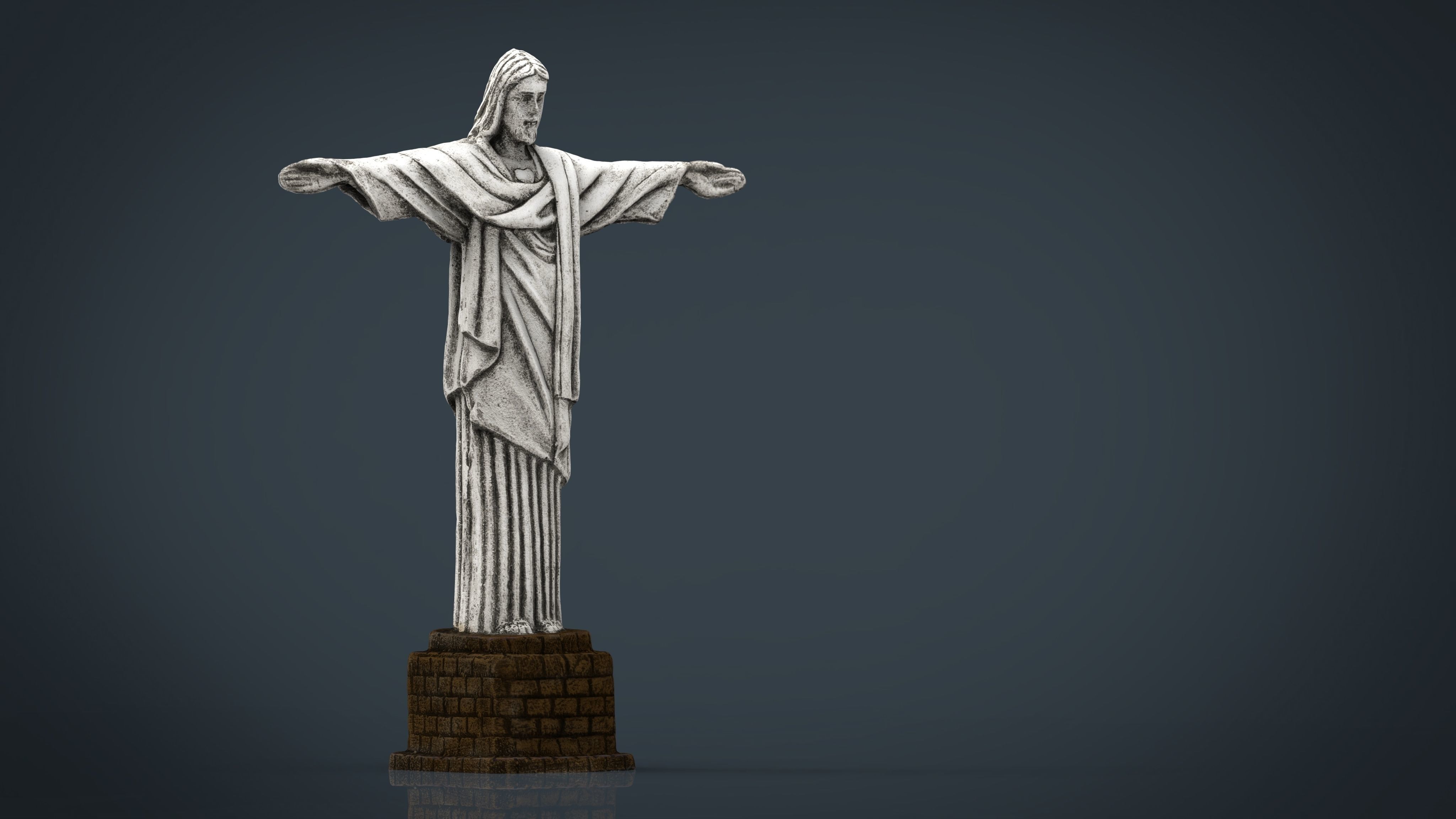 Cristo Redentor 3D model_6