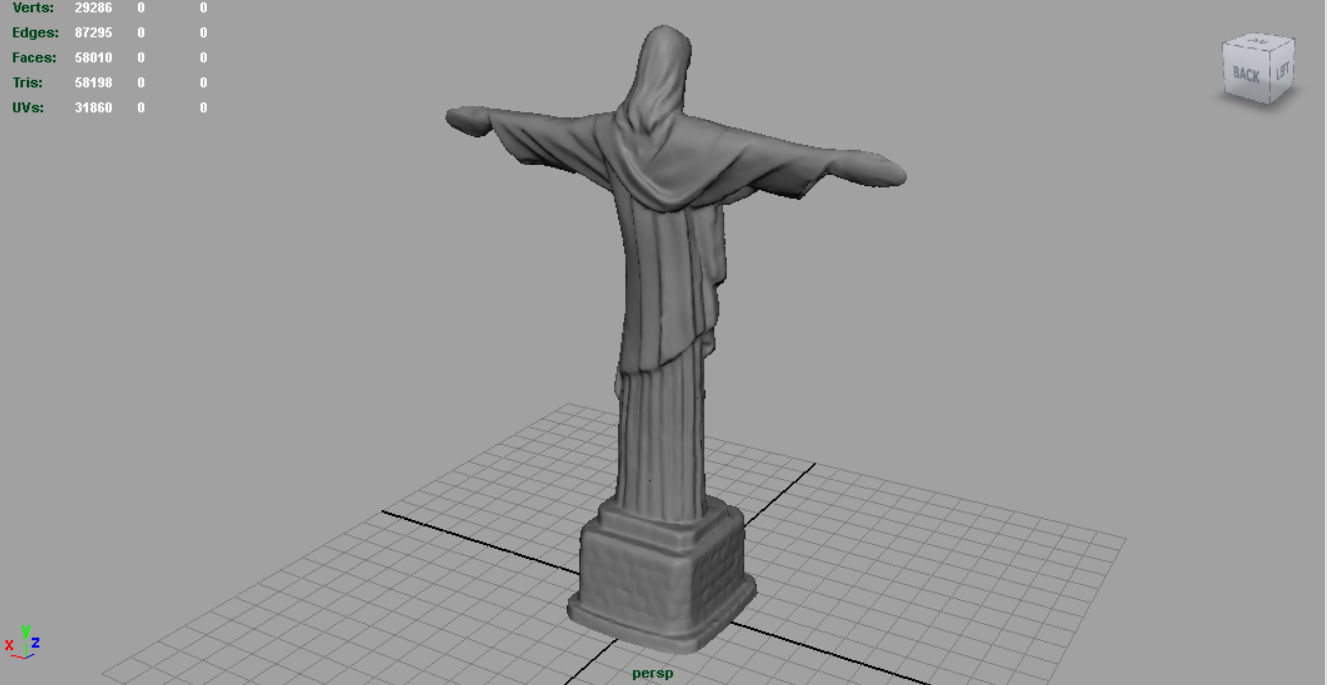 Cristo Redentor 3D model_12