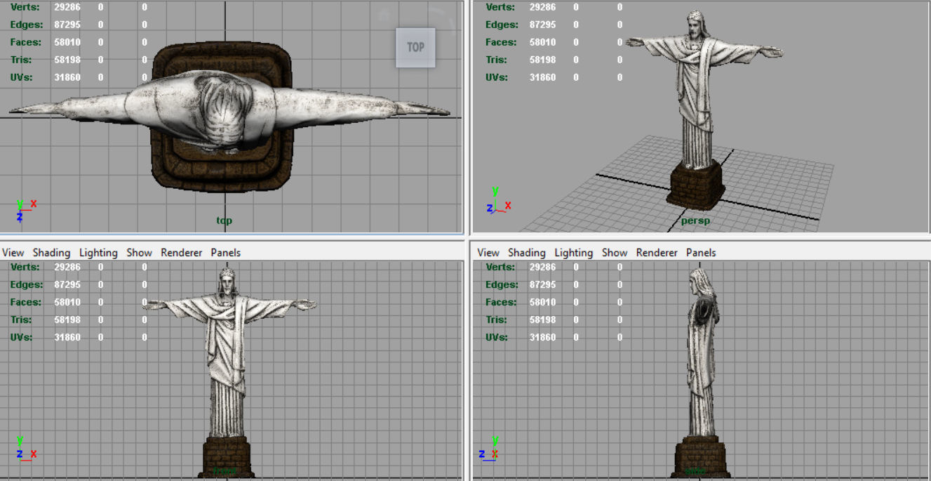Cristo Redentor 3D model_8