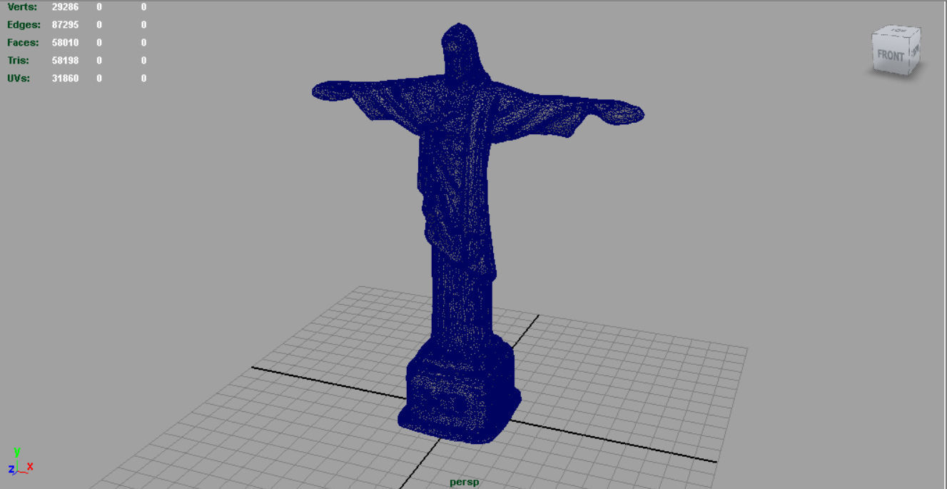 Cristo Redentor 3D model_4