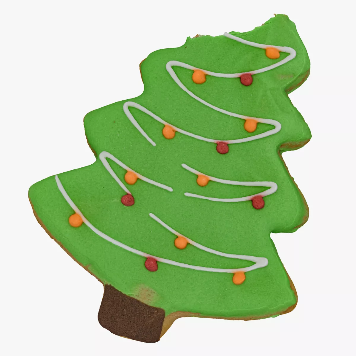 Christmas Tree Gingerbread Cookie 01 Bitten RAW Scan 3D model