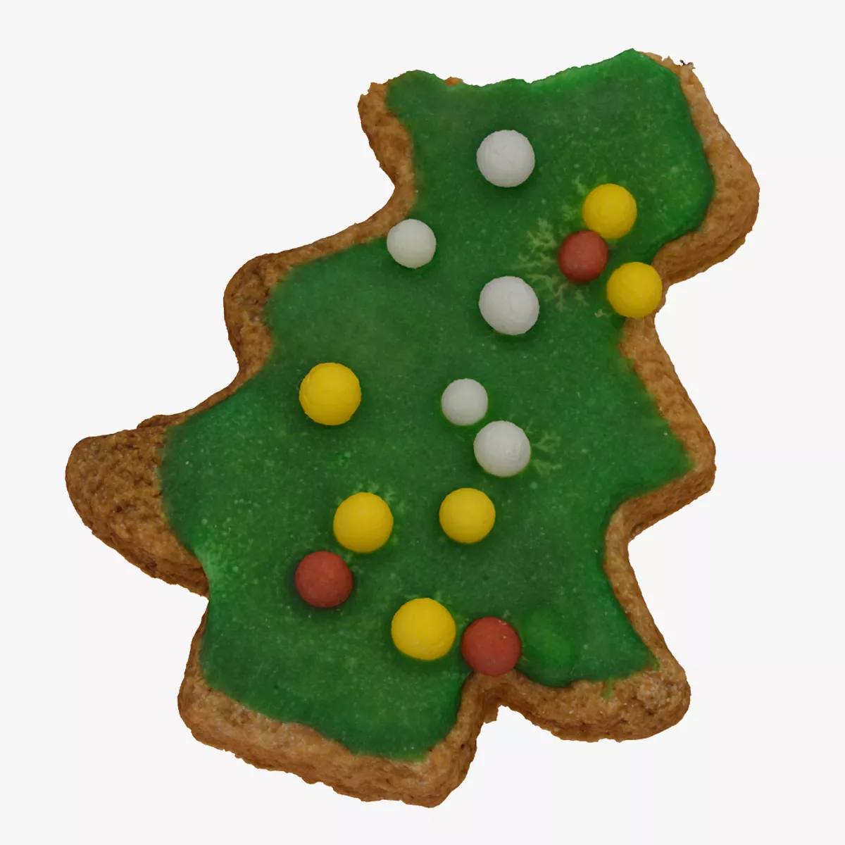 Christmas Tree Gingerbread Cookie 02 Bitten RAW Scan 3D model