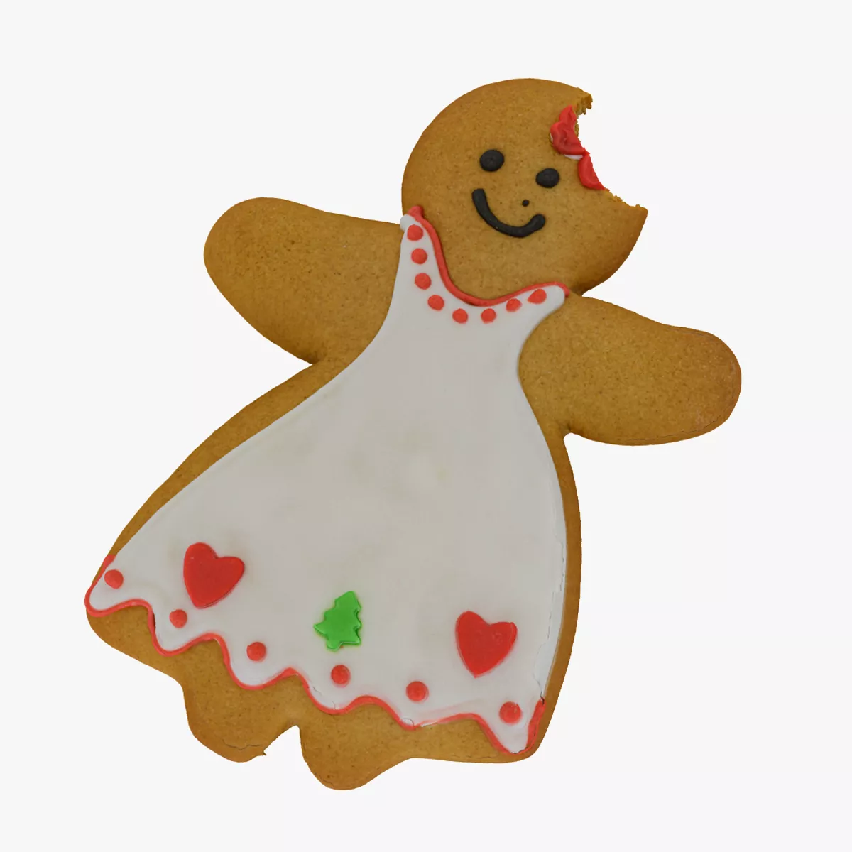 Gingerbread Woman Cookie 01 Bitten RAW Scan 3D model