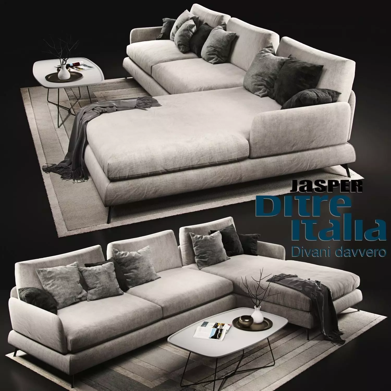 Sofa Ditre italia jasper 3D model