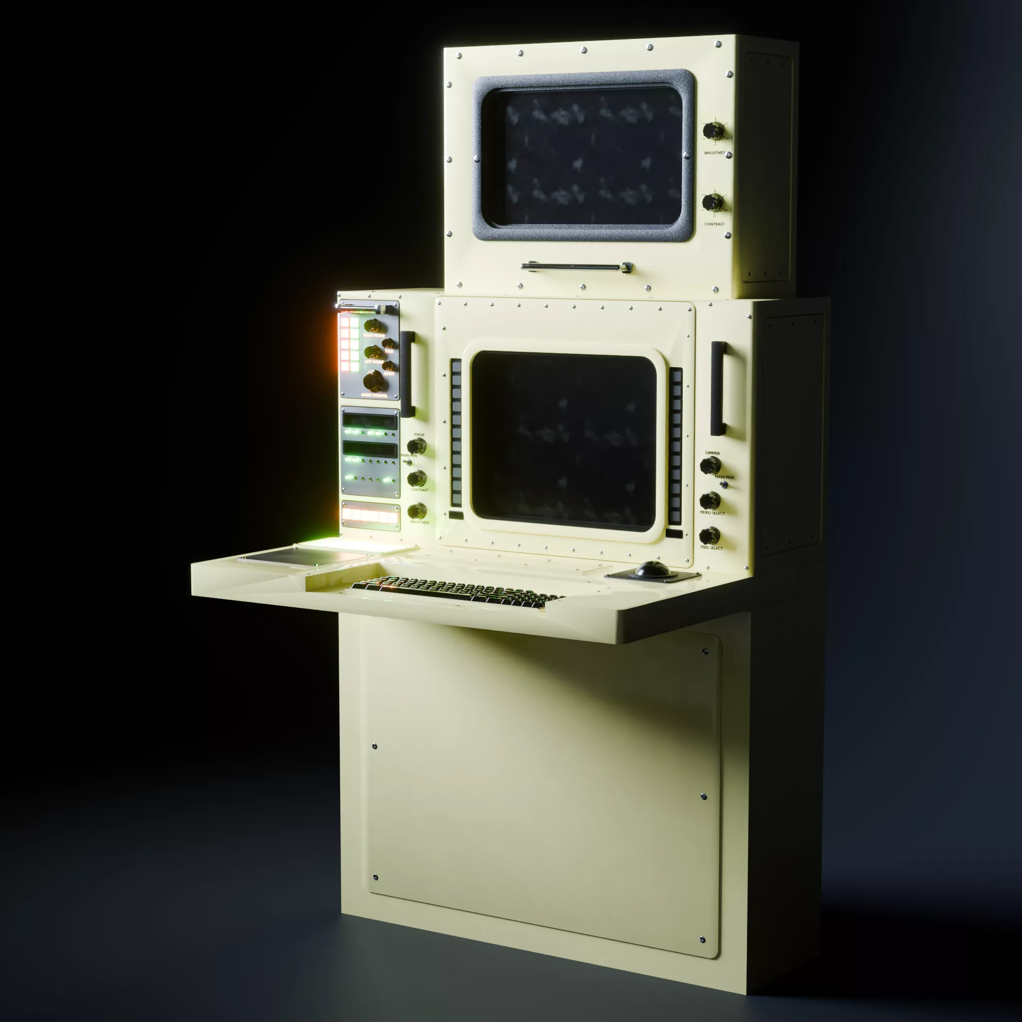 Arleigh Burke Sonar Console 3D model