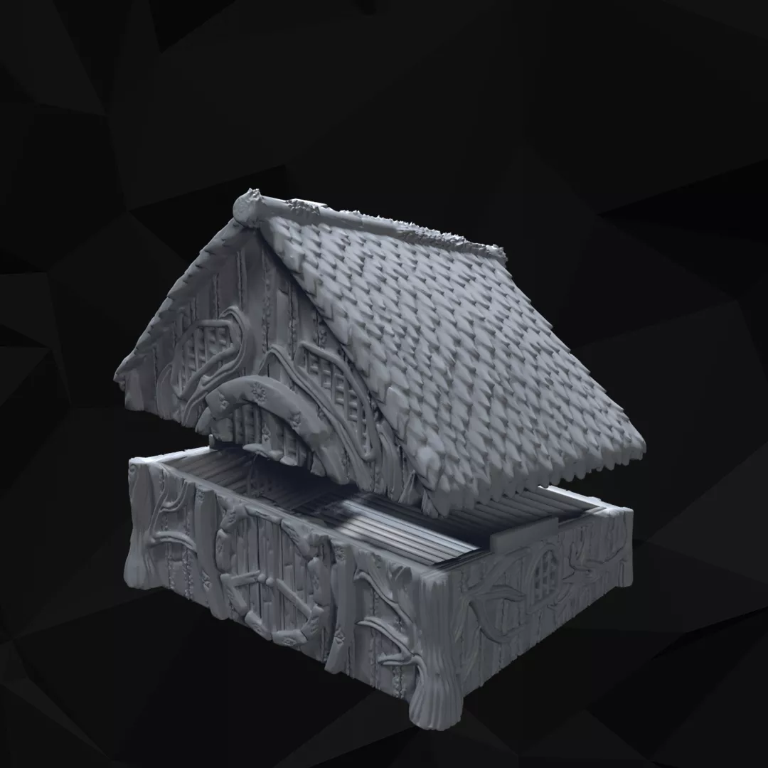 Medieval Fantasy Town 02 Tabletop Terrain 3D print model