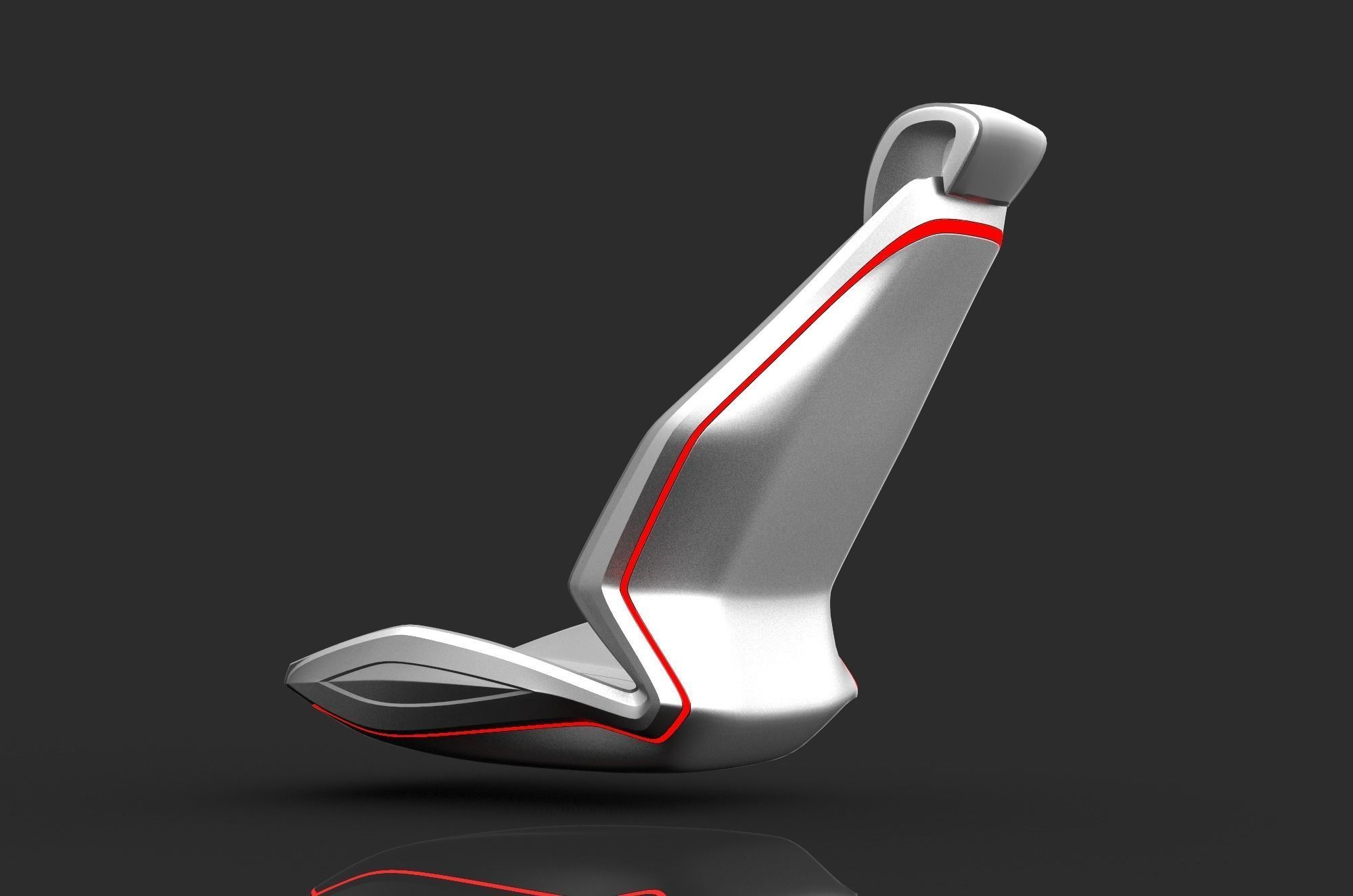 seat car  3D model_2