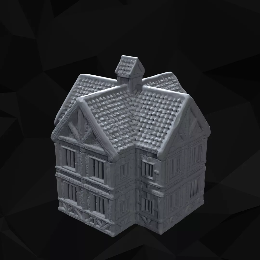 Tudor Architecture 08 Tabletop Terrain 3D print model