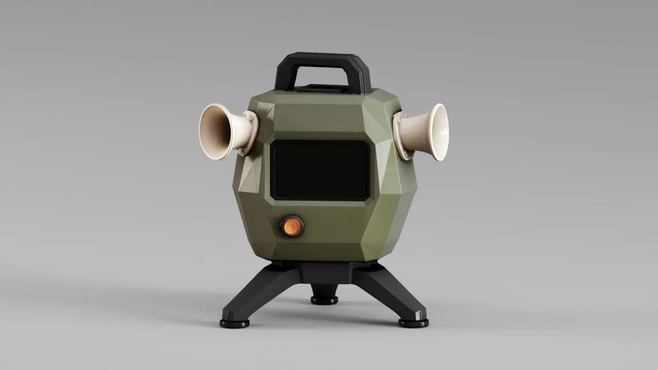 S00449 Portable Wildlife Acoustic Recorder Station 3D model