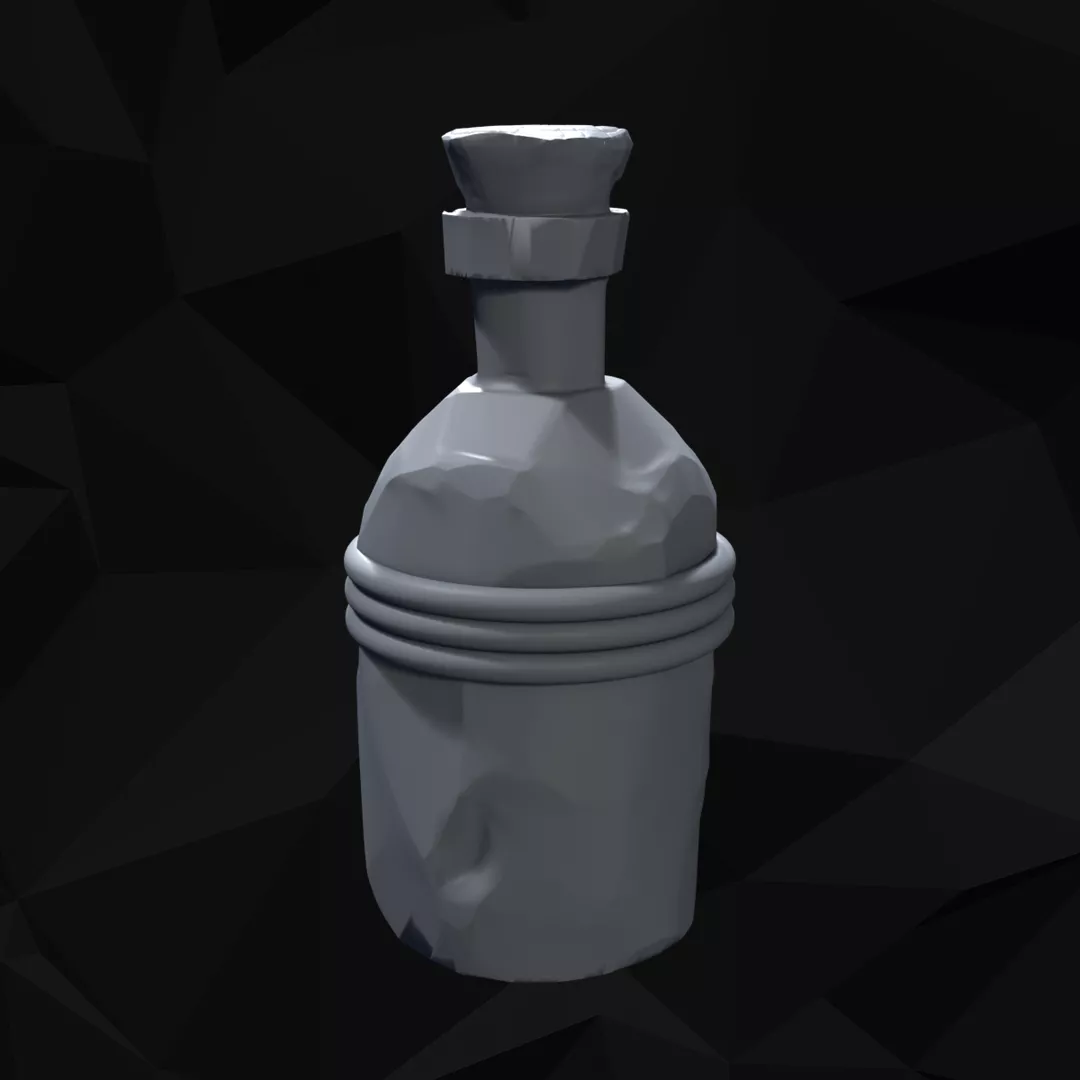 Medieval Market Potion Shop Props 15 Piece Set 3D print model