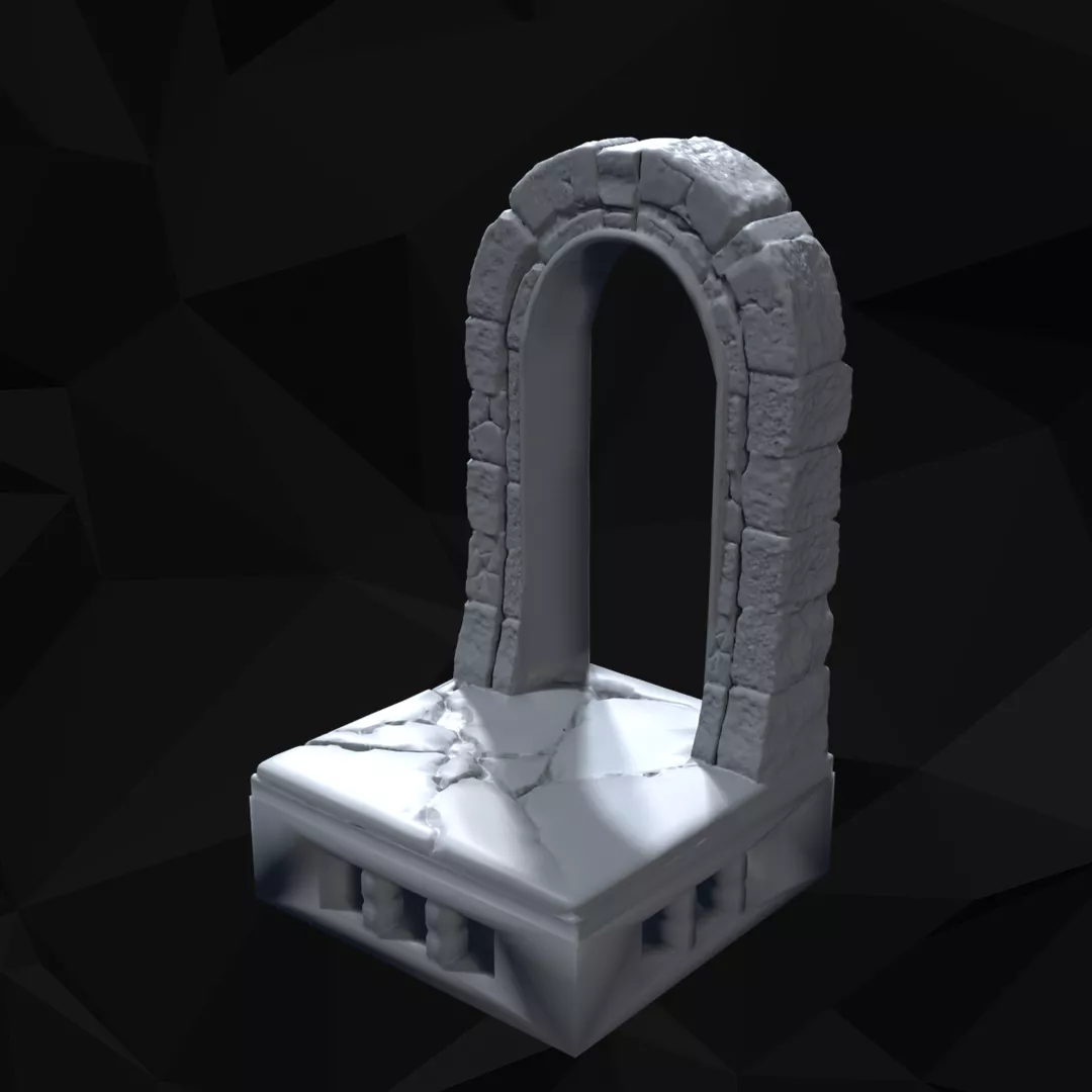 Modular Dungeon Walls 10 Piece Set 3D print model