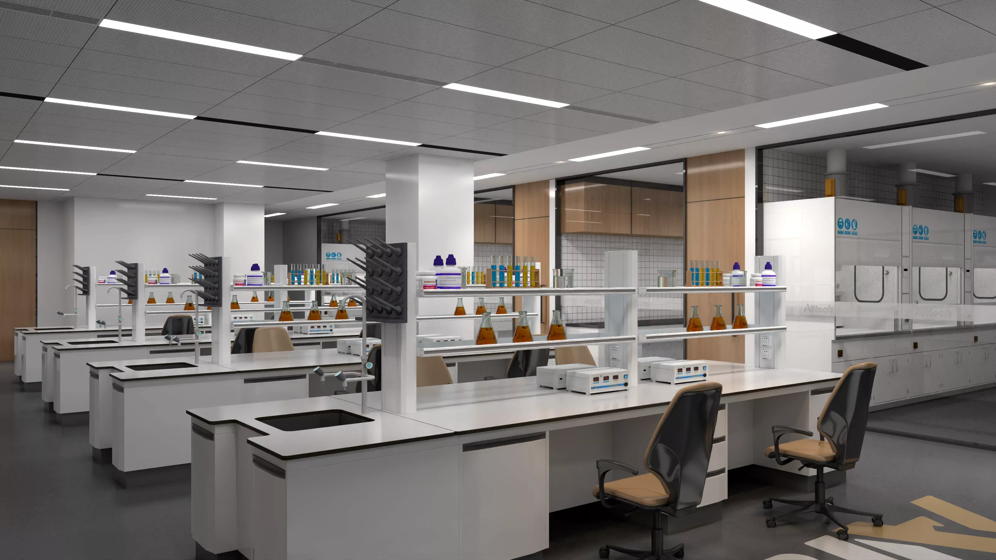 interior laboratory 3D model