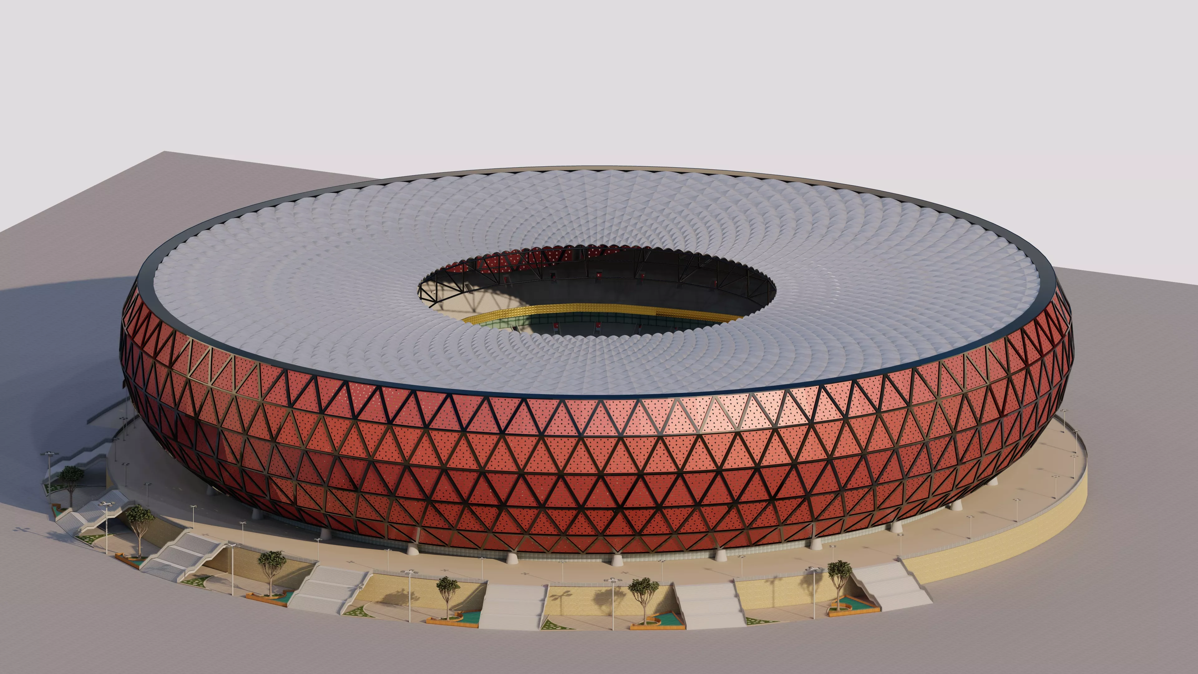 Football Stadium-American football 3D model