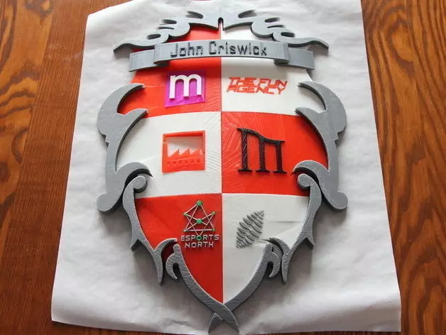 John Criswick Personal Crest Free 3D print model