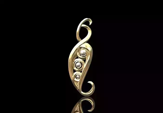 3d printable Leaf Pendant 3d model