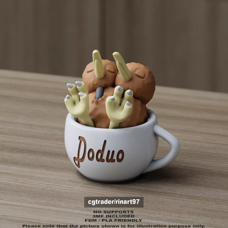 Doduo chill cup 3D print model