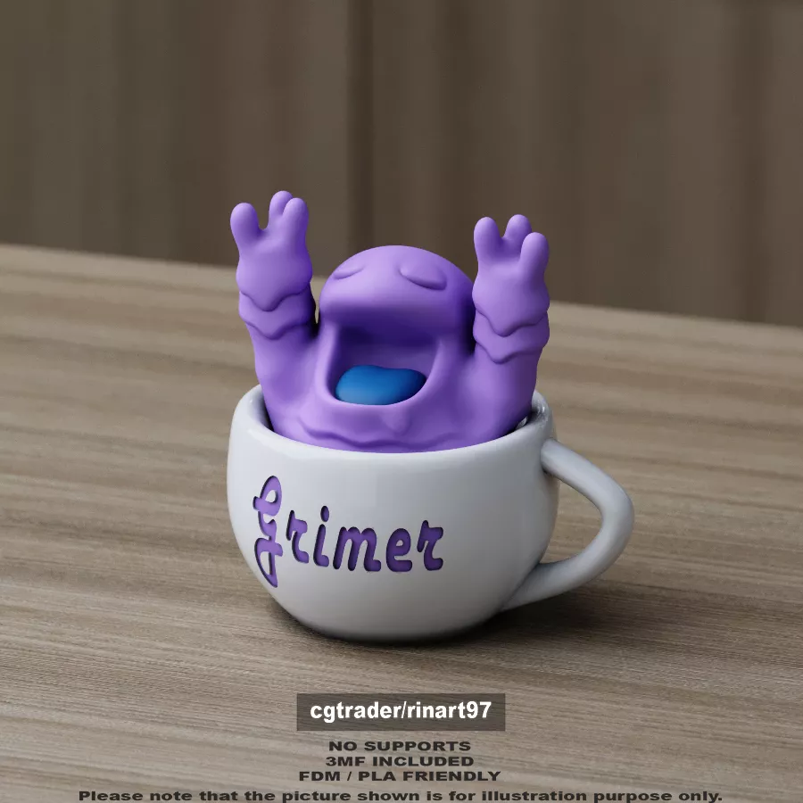 Grimer chill cup 3D print model