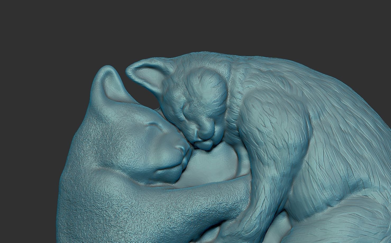 3d Printable cat Pendant 3D print model 3D print model_7