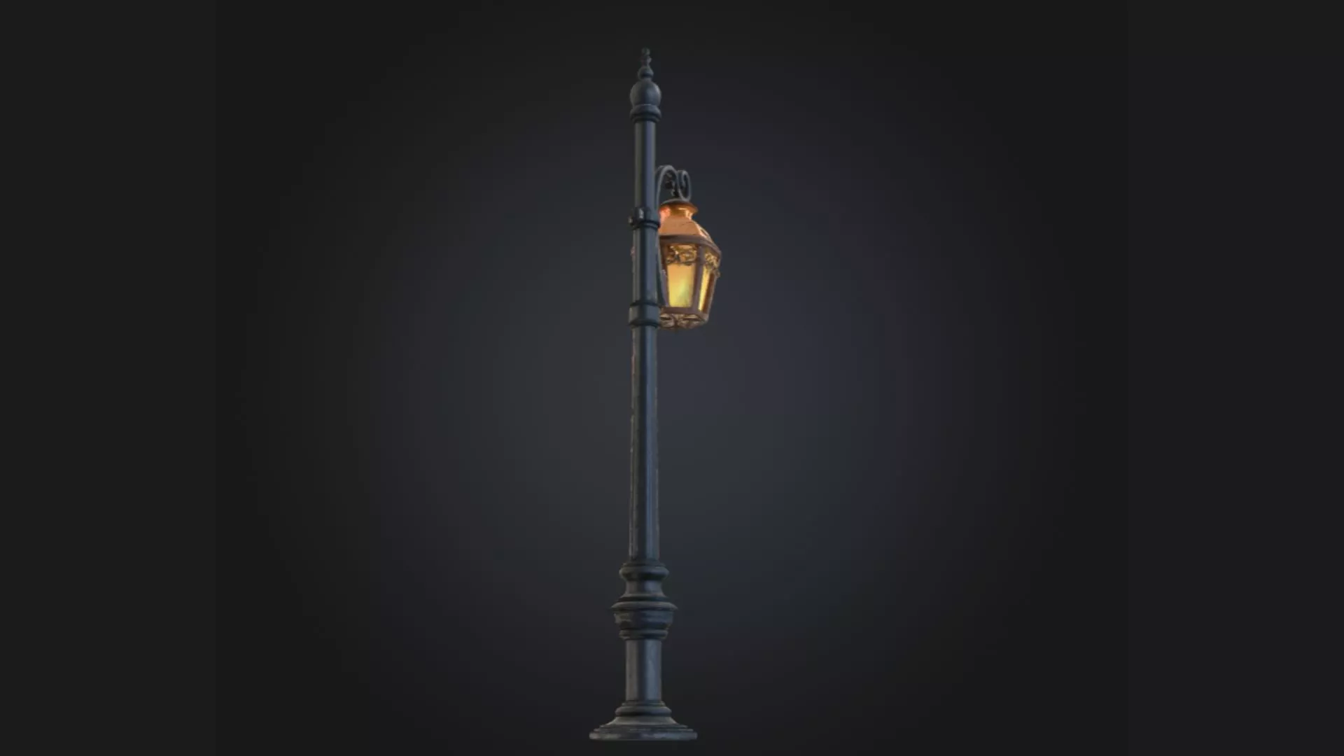 Street Light Post 3D Model 3D model
