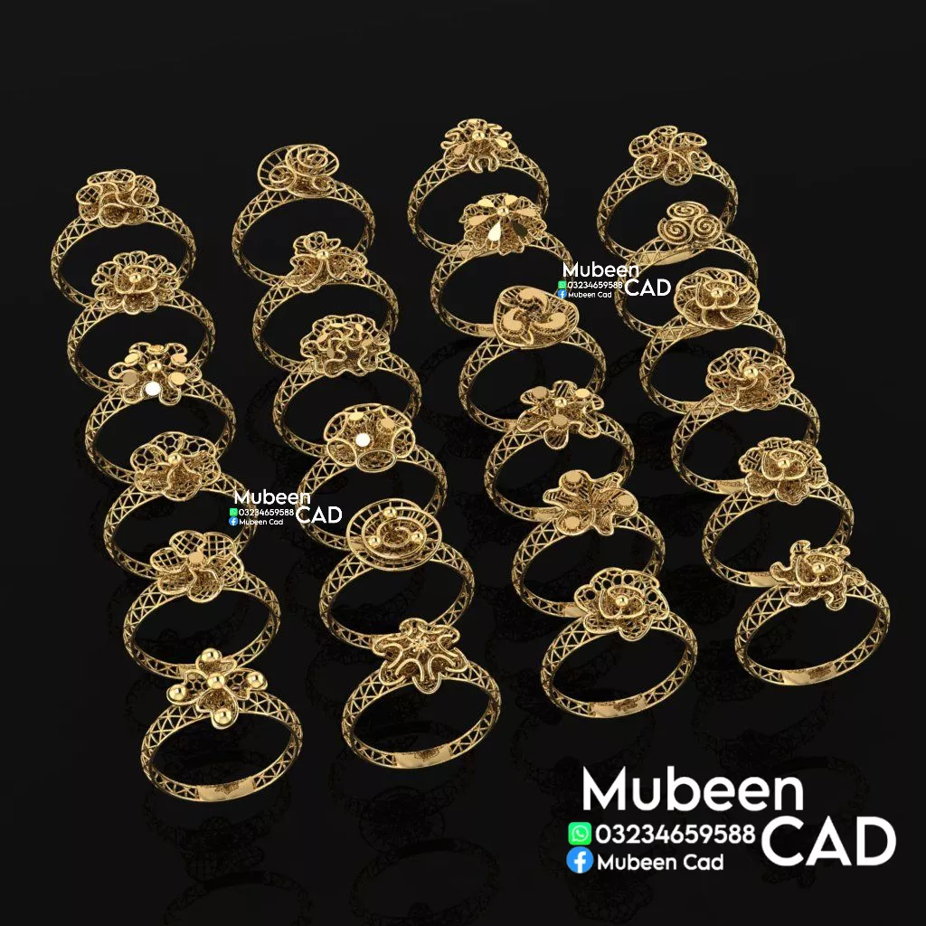 Turkish Rings 3D print model