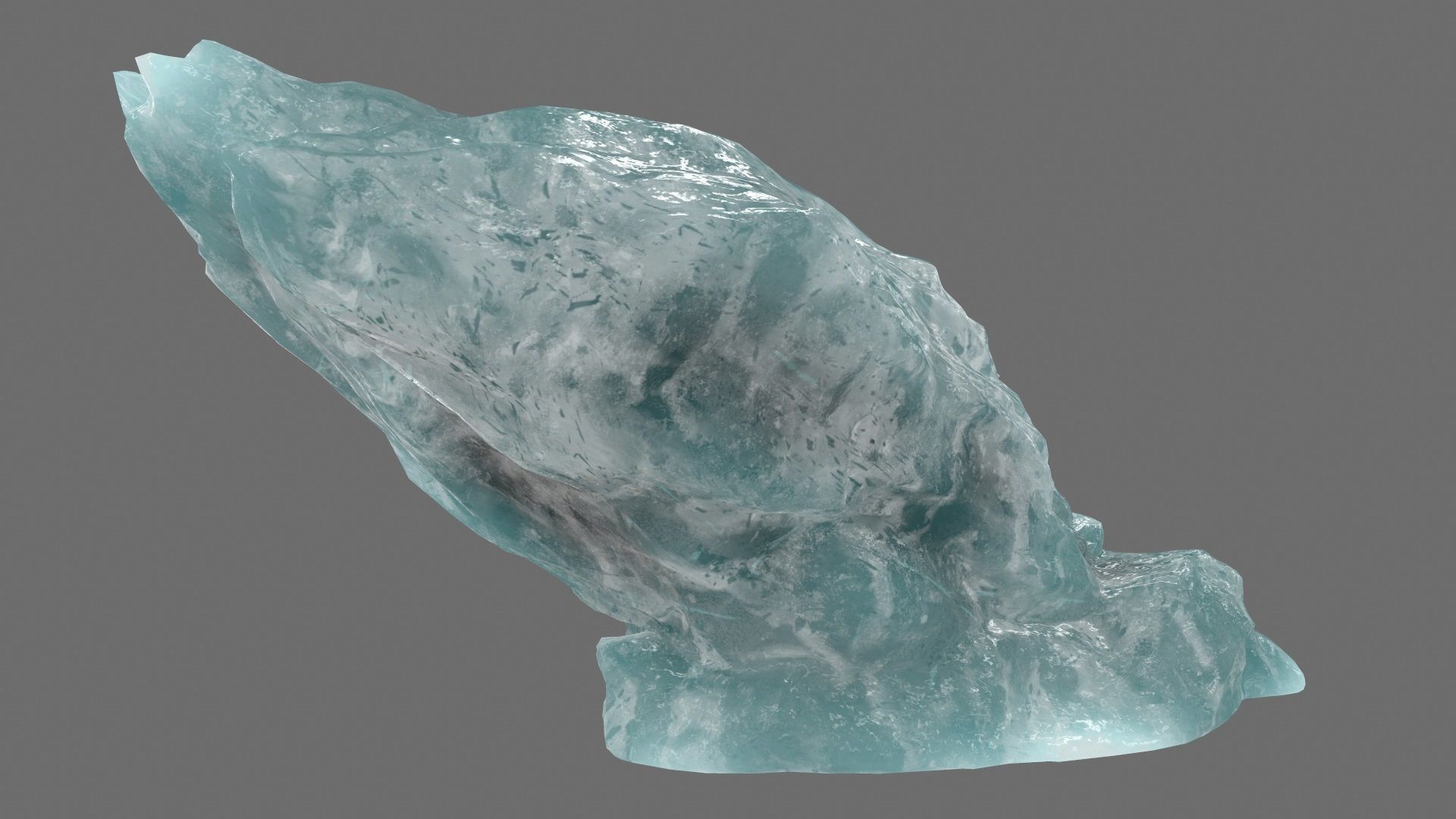 ice mountain Low-poly 3D model_8