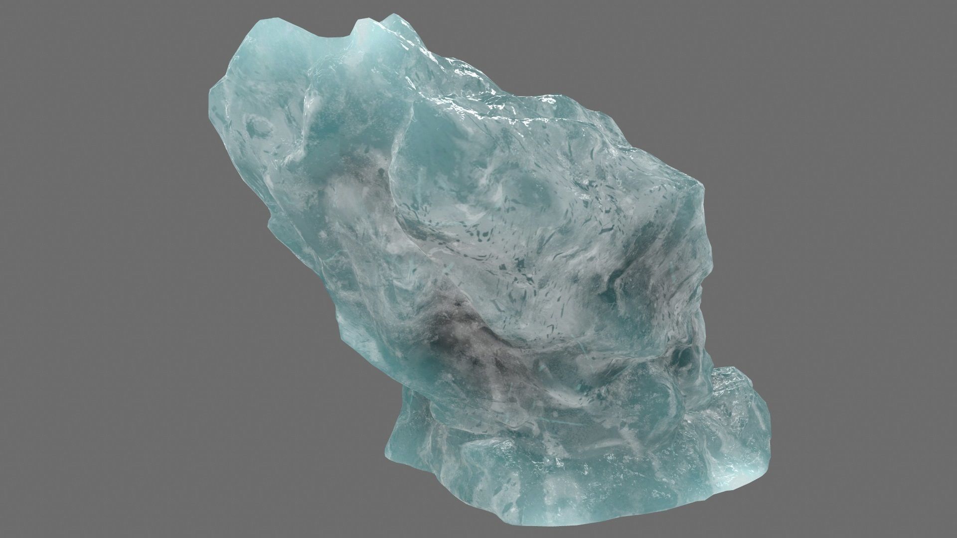 ice mountain Low-poly 3D model_12