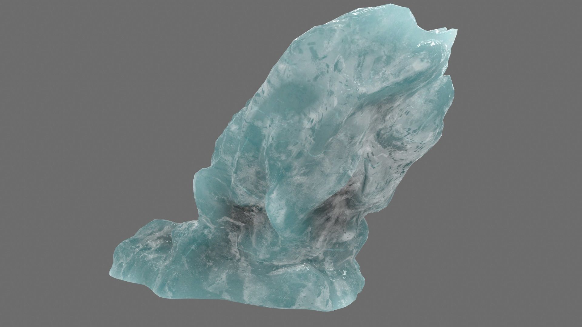 ice mountain Low-poly 3D model_10