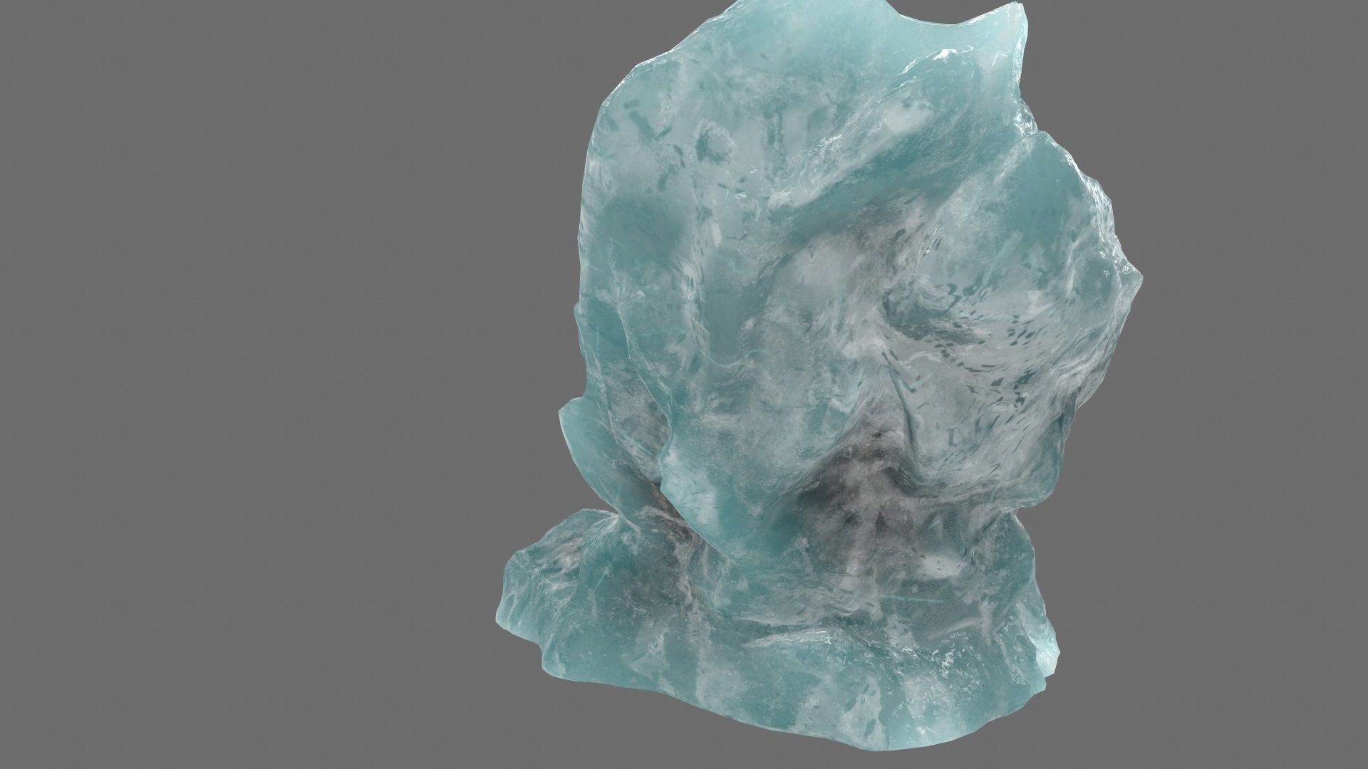 ice mountain Low-poly 3D model_11