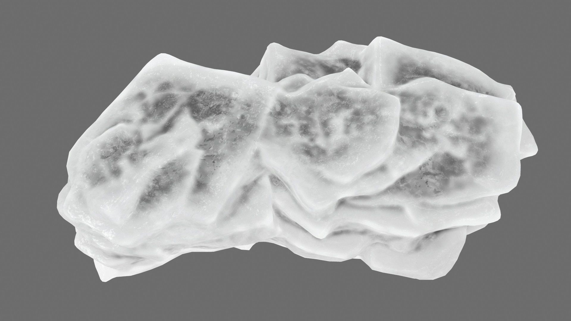 ice mountain Low-poly 3D model_9