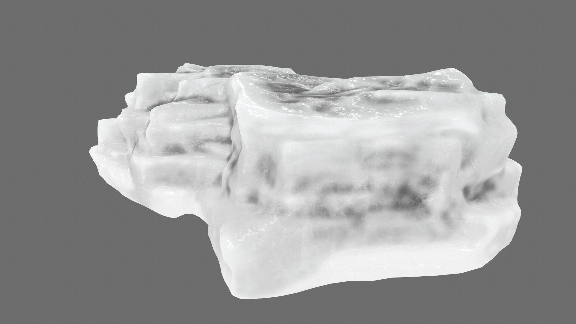 ice mountain Low-poly 3D model_5