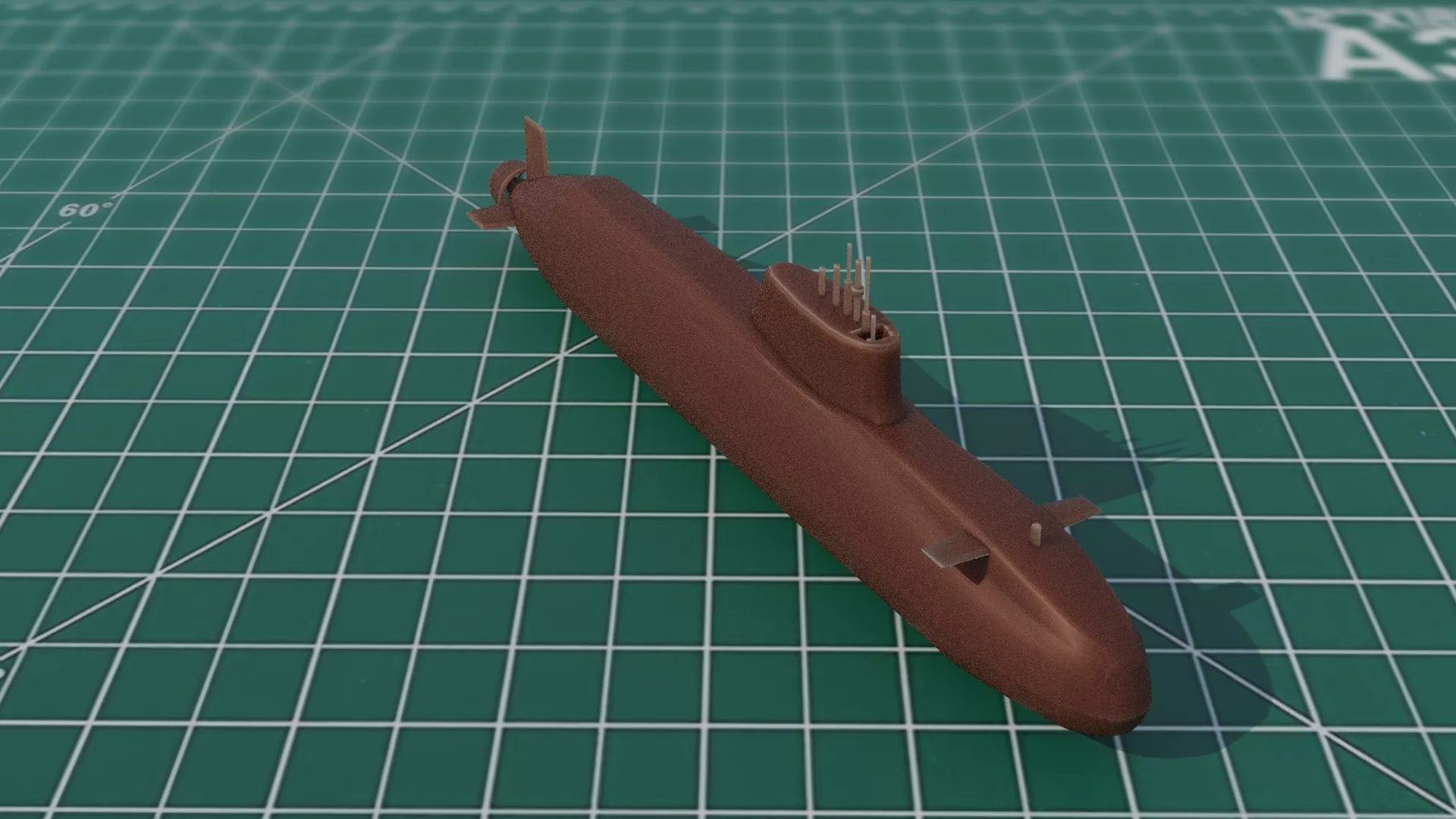 HMS Astute Royal Navy Nuclear Submarine SSN 3D print model
