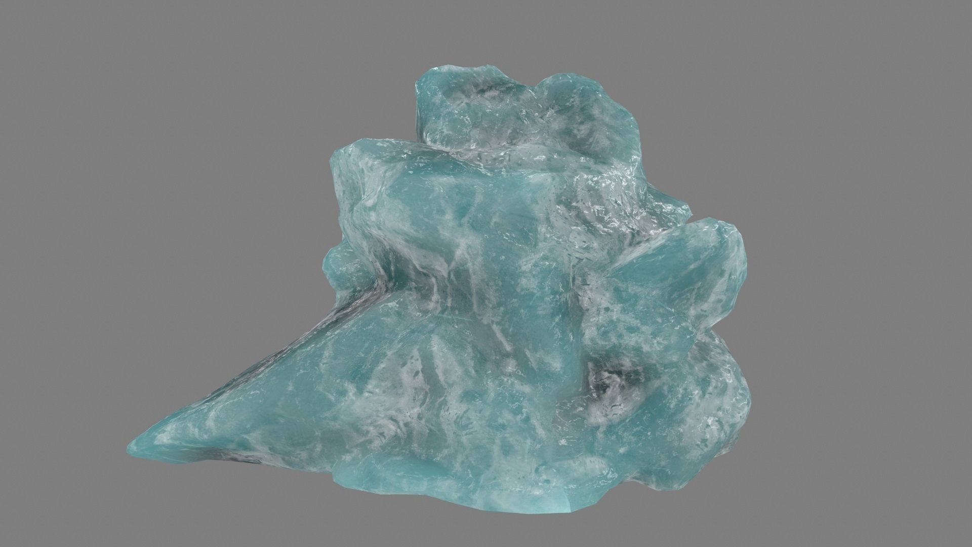 ice mountain Low-poly 3D model_10
