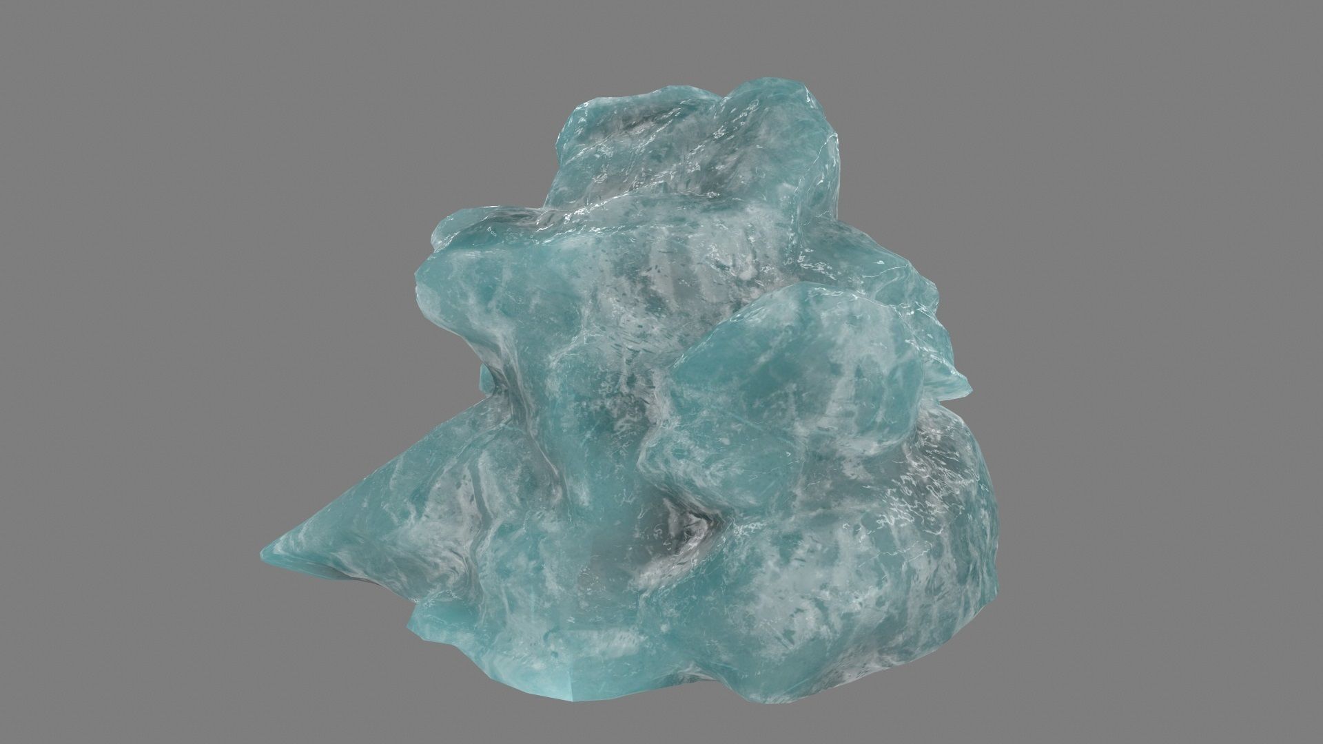 ice mountain Low-poly 3D model_9
