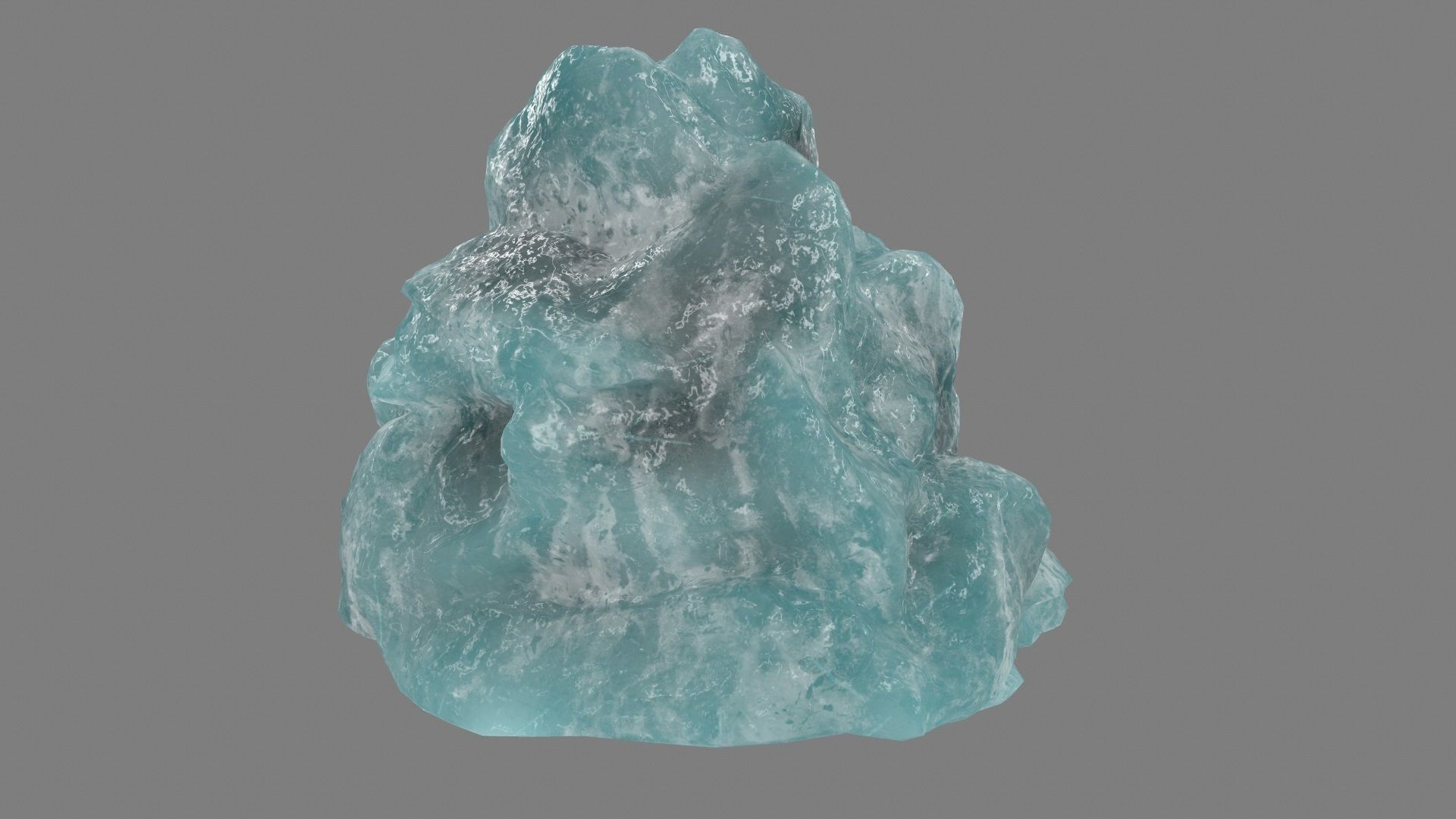 ice mountain Low-poly 3D model_5