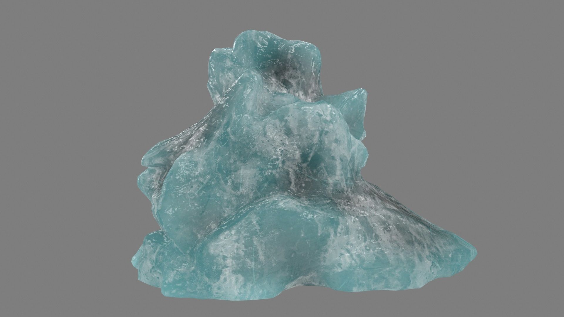 ice mountain Low-poly 3D model_15