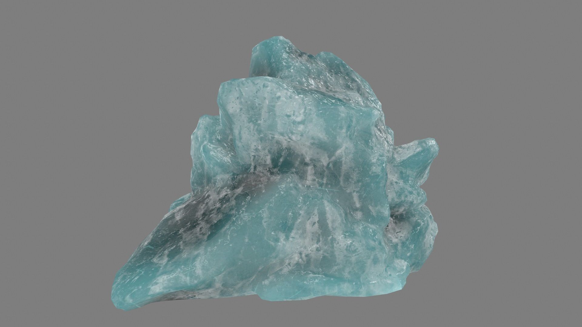 ice mountain Low-poly 3D model_11