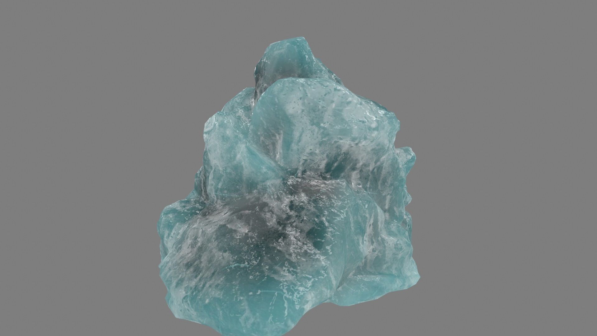 ice mountain Low-poly 3D model_12