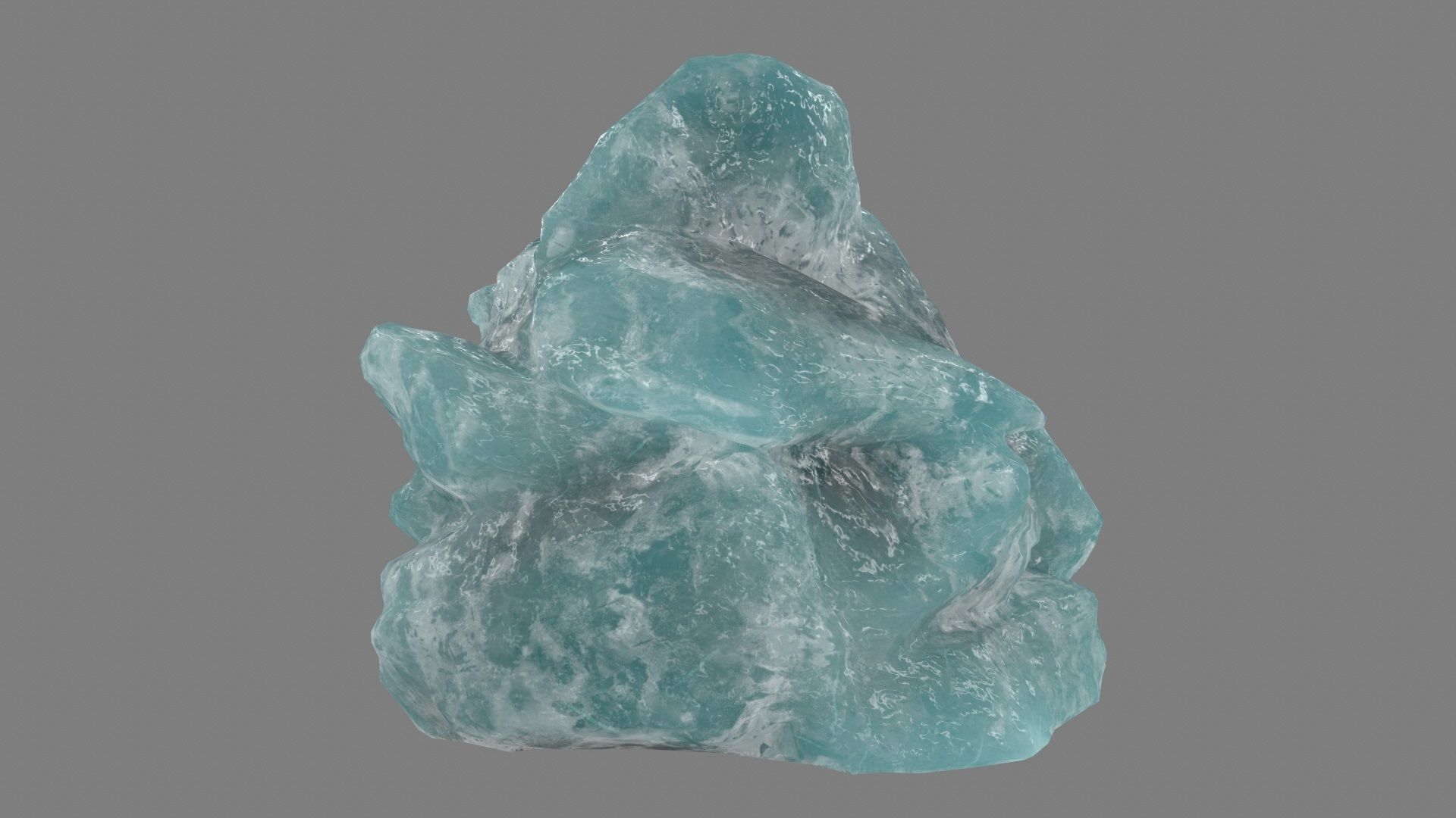 ice mountain Low-poly 3D model_8